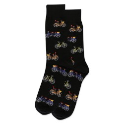 HotSox Bikes Socks, Black, 1 Pair, Men Shoe 6-12.5