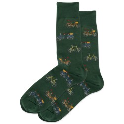 HotSox Bikes Socks, Hunter, 1 Pair, Men Shoe 6-12.5