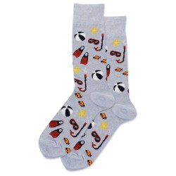 HotSox Snorkel Socks, Blue Heather, 1 Pair, Men Shoe 6-12.5