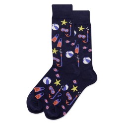 HotSox Snorkel Socks, Navy, 1 Pair, Men Shoe 6-12.5