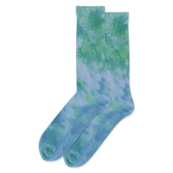 HotSox Tie Dye Socks, Blue, 1 Pair, Men Shoe 6-12.5