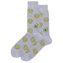 HotSox Avocado Toast Socks, Blue Heather, 1 Pair, Men Shoe 6-12.5 HotSox Avocado Toast Socks, Blue Heather, 1 Pair, Men Shoe 6-12.5