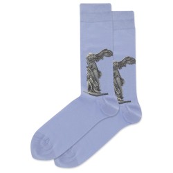 HotSox Winged Victory Of Samothrace Socks, Periwinkle, 1 Pair, Men Shoe 6-12.5 HotSox Winged Victory Of Samothrace Socks, Periwinkle, 1 Pair, Men Shoe 6-12.5