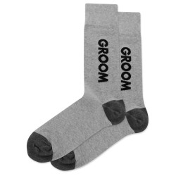 HotSox Groom Socks, Grey Heather, 1 Pair, Men Shoe 6-12.5