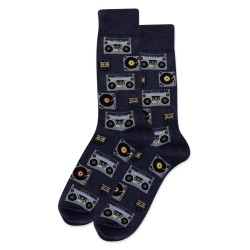 HotSox Retro Music Socks, Denim Heather, 1 Pair, Men Shoe 6-12.5 HotSox Retro Music Socks, Denim Heather, 1 Pair, Men Shoe 6-12.5