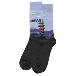 HotSox Japan Socks, Periwinkle, 1 Pair, Men Shoe 6-12.5