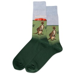 HotSox Australia Socks, Blue Heather, 1 Pair, Men Shoe 6-12.5