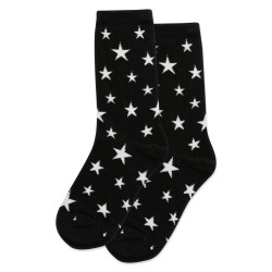 HotSox Glow In The Dark Stars Kids Socks, Black, 1 Pair, Small/Medium