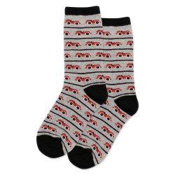 HotSox Race Car Kids Socks, Black, 1 Pair, Large/X-Large HotSox Race Car Kids Socks, Black, 1 Pair, Large/X-Large