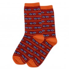 HotSox Race Car Kids Socks, Orange, 1 Pair, Large/X-Large