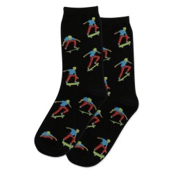 HotSox Skateboarder Kids Socks, Black, 1 Pair, Medium/Large HotSox Skateboarder Kids Socks, Black, 1 Pair, Medium/Large