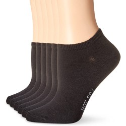 HotSox Womens Solid Low Cut 6 Pack Socks, Black, 6 Pair, Womens Shoe 4-10 HotSox Womens Solid Low Cut 6 Pack Socks, Black, 6 Pair, Womens Shoe 4-10