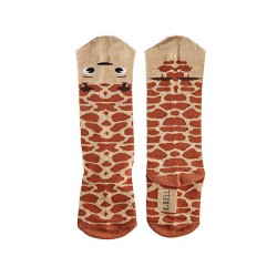 K. Bell Wide Mouth Giraffe Knee High Socks, Safari, Sock Size 9-11/Shoe Size 4-10, 1 Pair