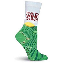 K. Bell Wine Down Crew Socks, Blue, Sock Size 9-11/Shoe Size 4-10, 1 Pair K. Bell Wine Down Crew Socks, Blue, Sock Size 9-11/Shoe Size 4-10, 1 Pair