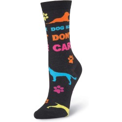 K. Bell Dog Hair Don't Care Crew, Black, Womens Sock Size 9-11/Shoe Size 4-10, 1 Pair K. Bell Dog Hair Don't Care Crew, Black, Womens Sock Size 9-11/Shoe Size 4-10, 1 Pair
