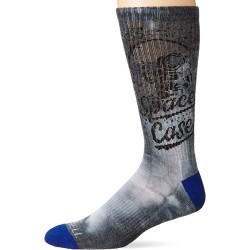 K. Bell Men's Space Case Crew Socks 1 Pair, Charcoal, Men's  Size Shoe 10-13