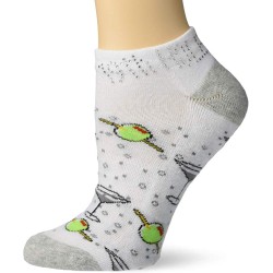 K. Bell 19th Hole No Show Socks 1 Pair, White, Women's  Size Shoe 9-11