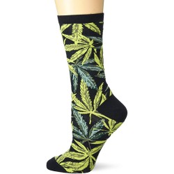 K. Bell Pot Luck Crew Socks 1 Pair, Black, Women's  Size Shoe 9-11