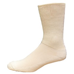 Medipeds Coolmax Cotton Half Cushion Extra Wide Quarter Socks 2 Pair, White, M13-15