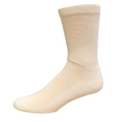 Medipeds Men'S Non Binding Crew Socks 4 Pair, White, M9-12