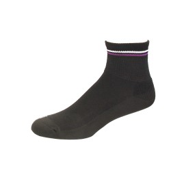 Medipeds Memory Cushion Ankle Socks 4 Pair, Black, W7-10
