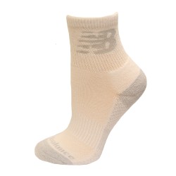 New Balance Cooling Cushion Performance Quarter Crew Socks, White, (L) Ladies 10-13.5/Mens 8.5-12.5, 2 Pair