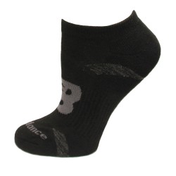 New Balance Performance Cushion No Show Socks, Black, (L) Ladies 10-13.5/Mens 8.5-12.5, 3 Pair