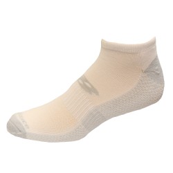 New Balance Cooling Cushion Performance Low Cut Socks, White, (L) Ladies 10-13.5/Mens 8.5-12.5, 2 Pair