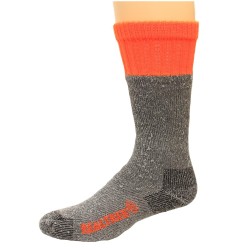 RealTree Full Cushion Ultra-Dri Tall Boot Socks, 2 Pair, Large (M 9-13), Grey/Orange Top