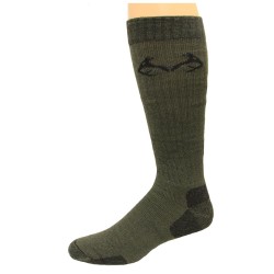 RealTree Ultra-Dri Eliminishield All Season Tall Boot Socks, 1 Pair, Large (M 9-13), Olive