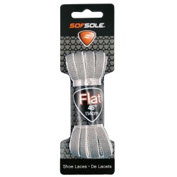 Sof Sole Two Tone Flat - Dog Bone, Silver / White, 45 Inch