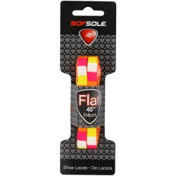 Sof Sole Novelty - Dog Bone, Bright Stripe Wht/Org/Pnk/Yel, 45 Inch