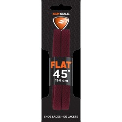 Sof Sole Athletic Flat Shoe Lace (Burgundy, 45-Inch)