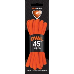 Sof Sole Athletic Oval Shoe Lace, Neon Orange, 45-Inch