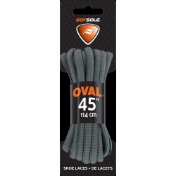 Sof Sole Athletic Oval Shoe Lace (Grey, 45-Inch)