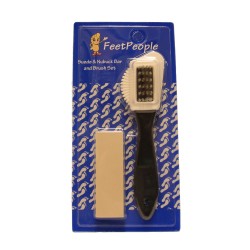 FeetPeople Professional Suede & Nubuck Kit, 1 Block / 1 Brush 