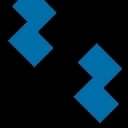 FeetPeople Round Lace Lanyard, Black With Royal Chip