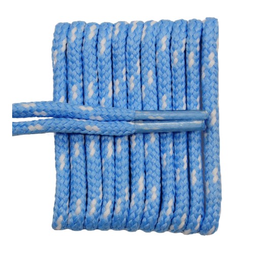 FeetPeople High Quality Round Laces For Boots And Shoes, Carolina Blue With White Chip FeetPeople High Quality Round Laces For Boots And Shoes, Carolina Blue With White Chip