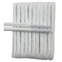 FeetPeople High Quality Round Laces For Boots And Shoes, White