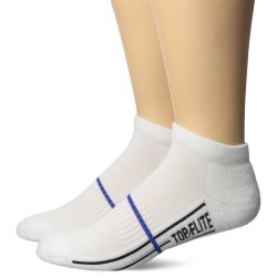 Top Flite Half Cushion Low Cut Socks, White, (L) W 9-12 / M 9-13, 2 Pair Top Flite Half Cushion Low Cut Socks, White, (L) W 9-12 / M 9-13, 2 Pair