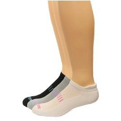 Top Flite Ladies Tab Socks, Wh/Gry/Blk, (M) W 6-9 / M 4-9, 3 Pair Top Flite Ladies Tab Socks, Wh/Gry/Blk, (M) W 6-9 / M 4-9, 3 Pair