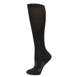 Wrangler Men's Western Boot Sock 1 Pair, Black, M 6-8