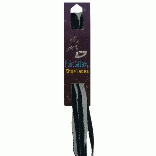 FootGalaxy Reversible Double-Sided Grey and Black Flat Laces FootGalaxy Reversible Double-Sided Grey and Black Flat Laces