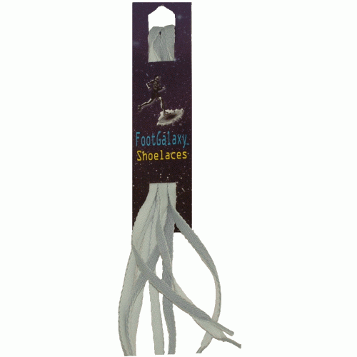 FootGalaxy Reversible Double-Sided Grey and White Flat Laces FootGalaxy Reversible Double-Sided Grey and White Flat Laces