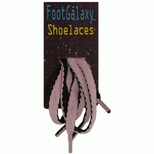 FootGalaxy Reversible Double-Sided Pink and Black Flat Laces FootGalaxy Reversible Double-Sided Pink and Black Flat Laces