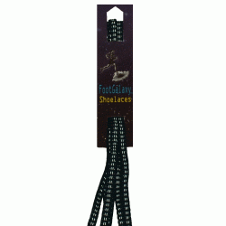 FootGalaxy Reflective Metallic Flat Laces, Navy FootGalaxy Reflective Metallic Flat Laces, Navy